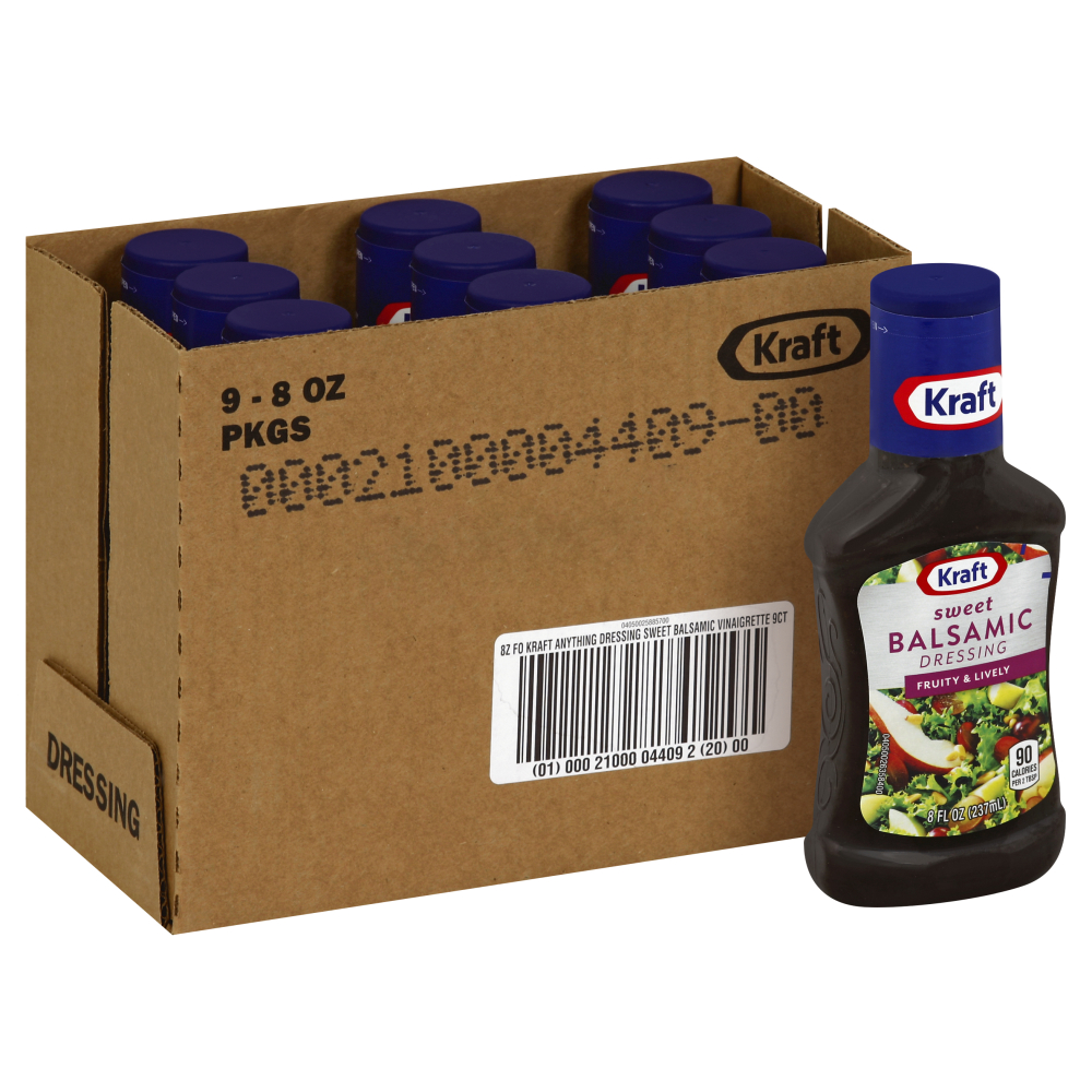 Kraft Sweet Balsamic Vinaigrette Dressing Case FoodServiceDirect