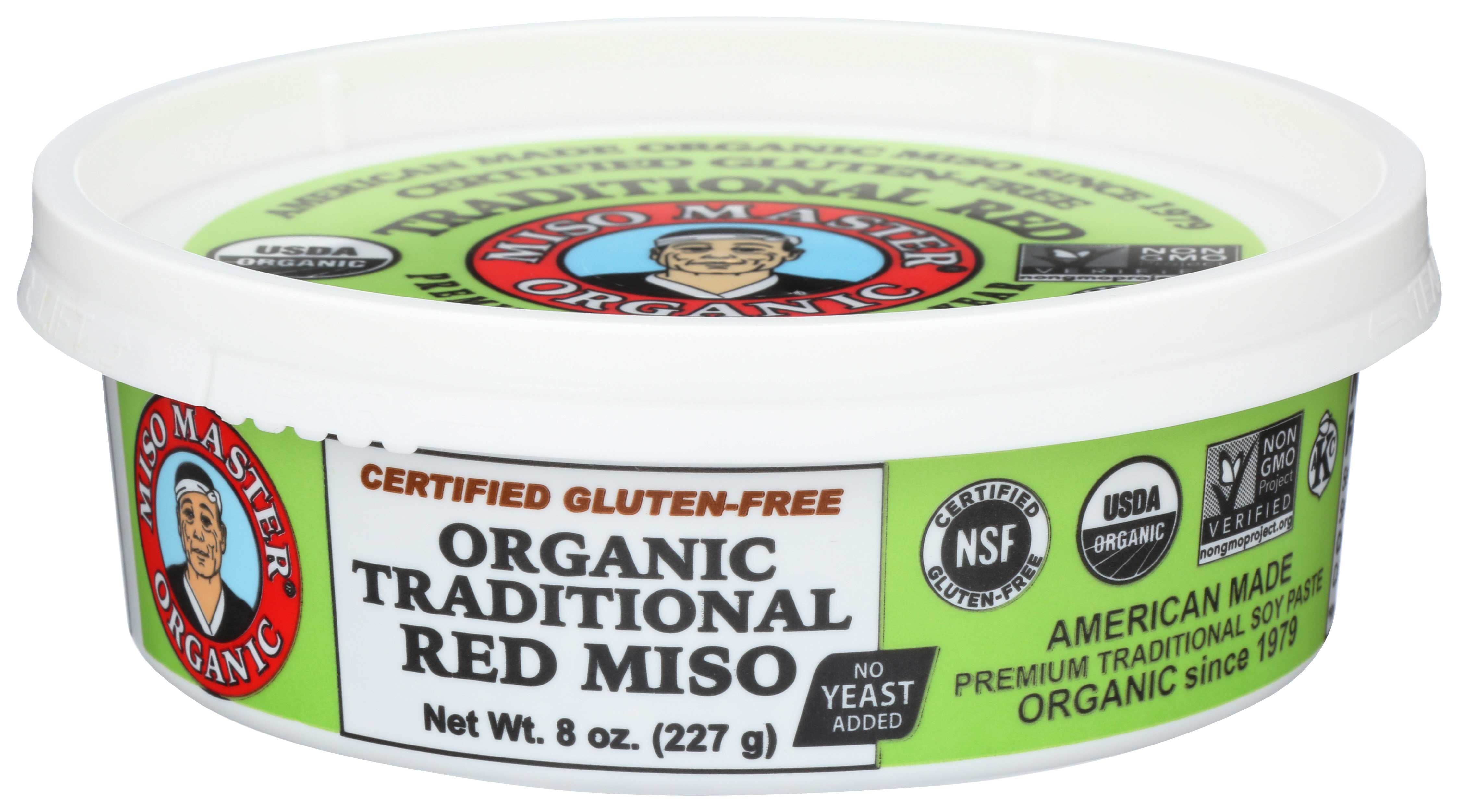 Miso Master Organic Traditional Red And Dom Miso, 8 Ounce -- 6 Per Case