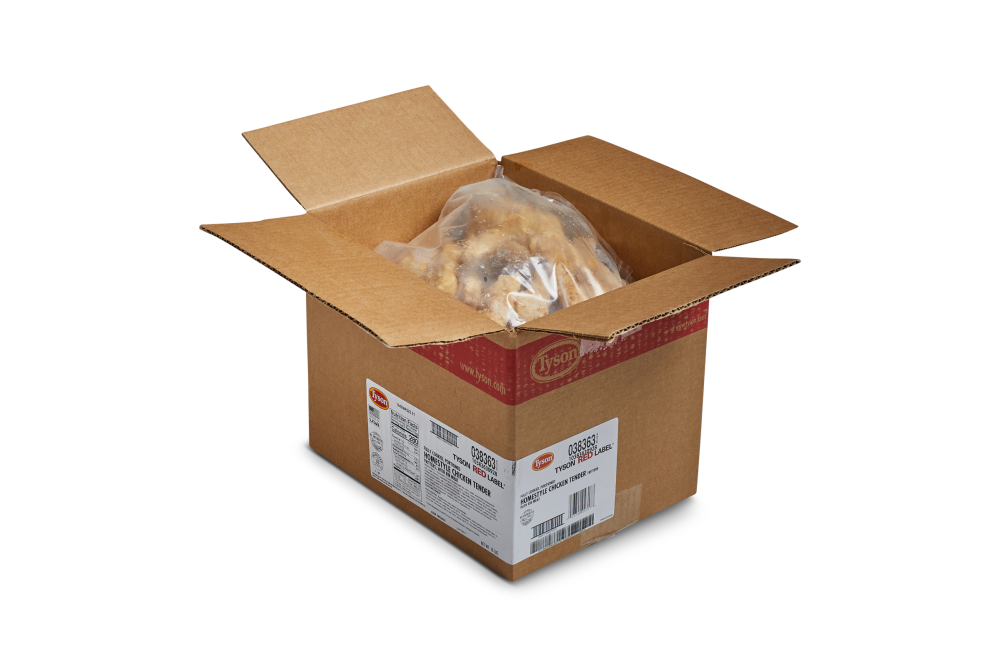 Tyson Red Label Select Cut Homestyle Fully Cooked Breaded Chicken Breast  Tenderloin, 5 Pound -- 2 per case.