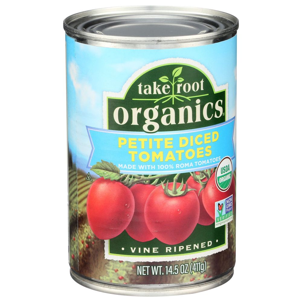 Take Root Organics Organic Petite Diced Tomatoes, 14.5 Ounce -- 12 Per Case