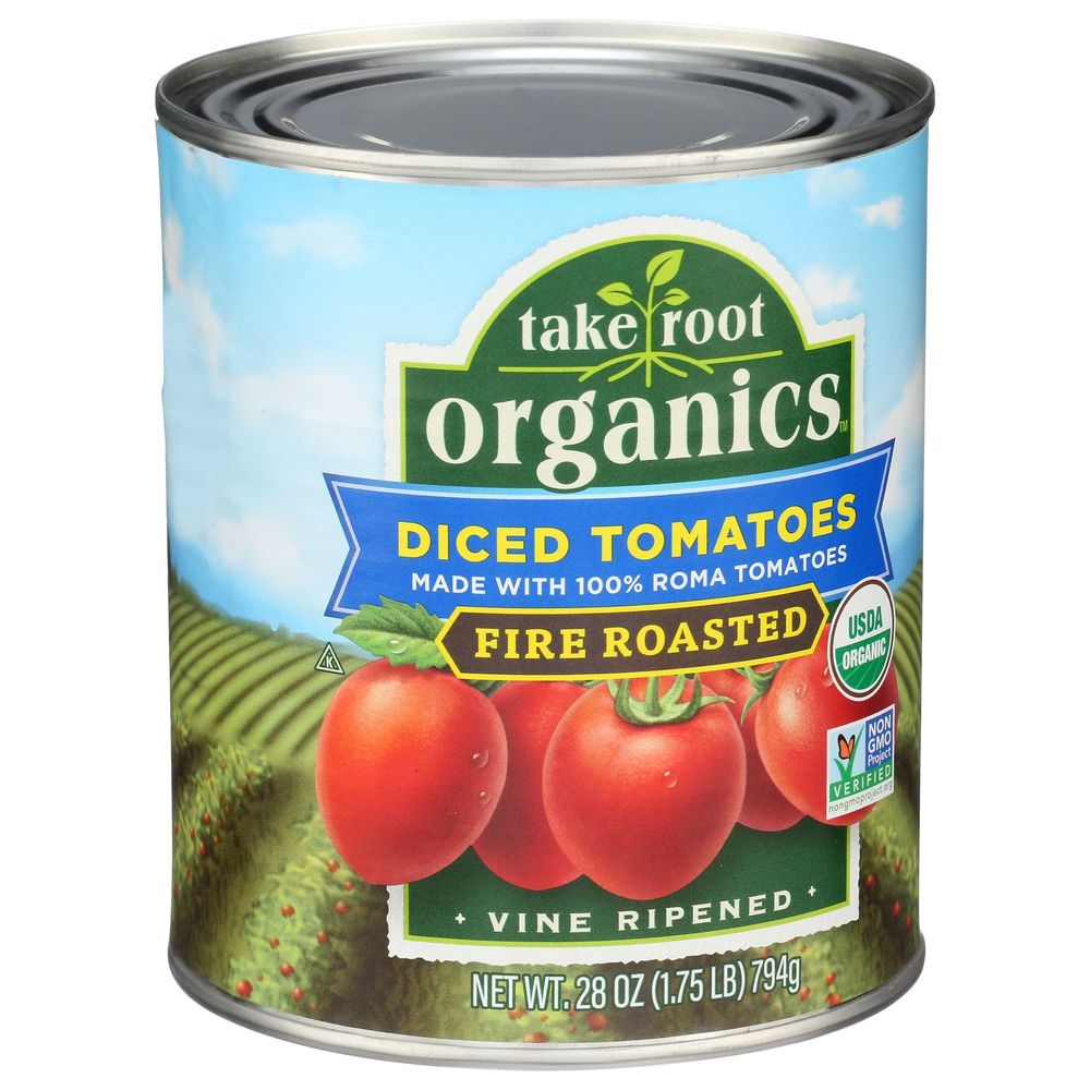 Take Root Organics Organic Fire Roasted Diced Tomatoes, 28 Ounce -- 6 Per Case