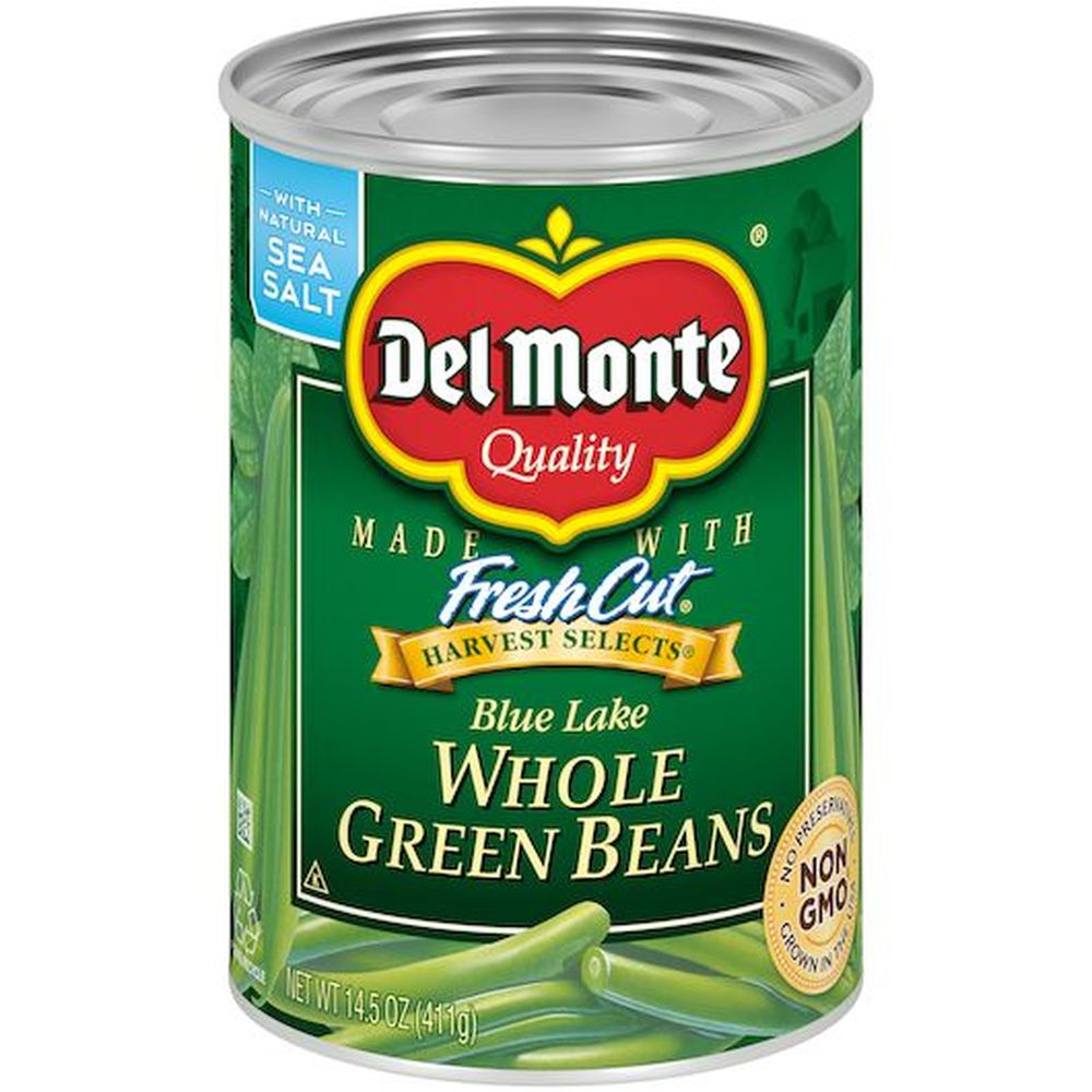 Del Monte Harvest Selects Blue Lake Fresh Cut Whole Green Beans, 14.5 Ounce -- 12 Per Case