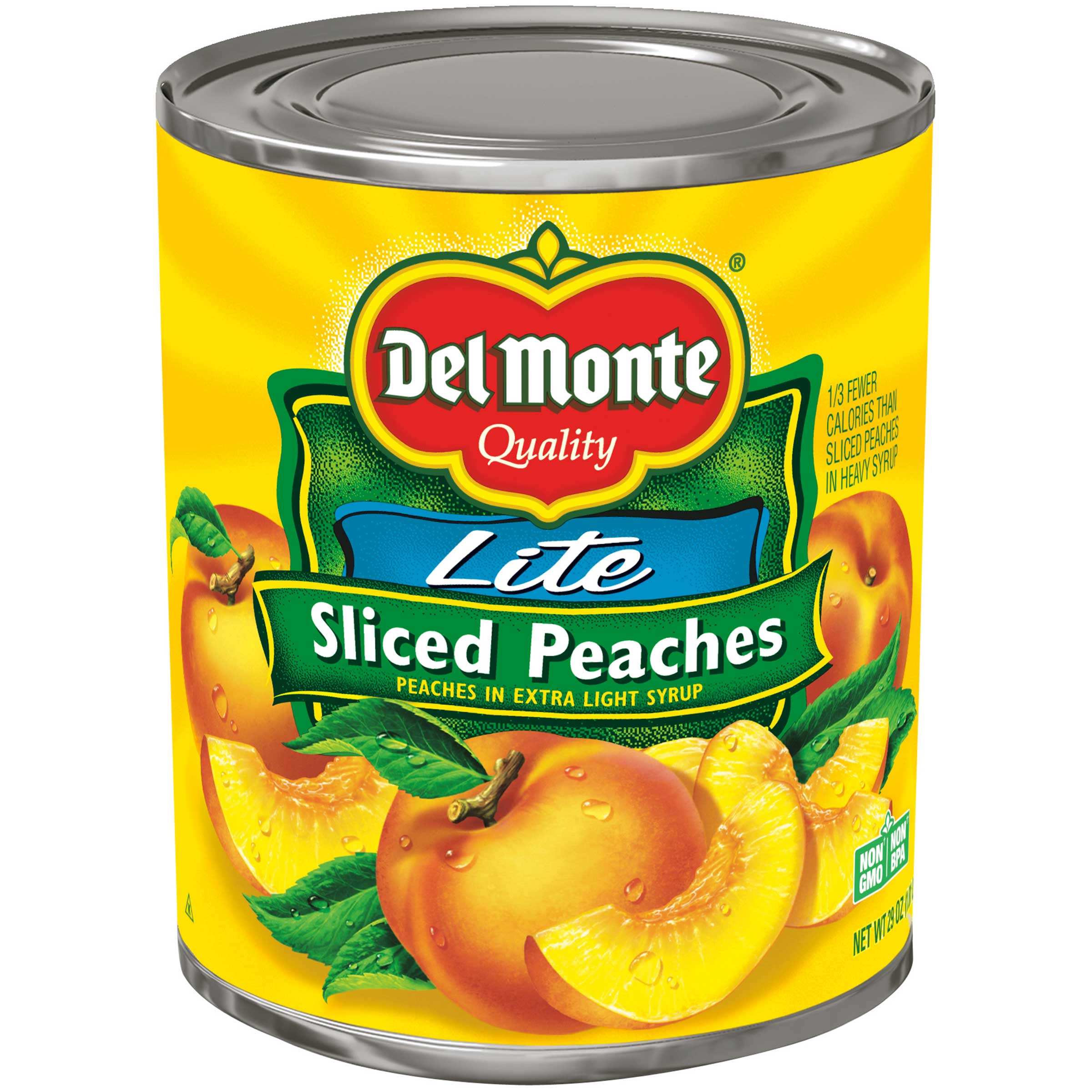 Del Monte Sliced Yellow Cling Peaches in Extra Light Syrup, 29 Ounce Can --  6 per case.