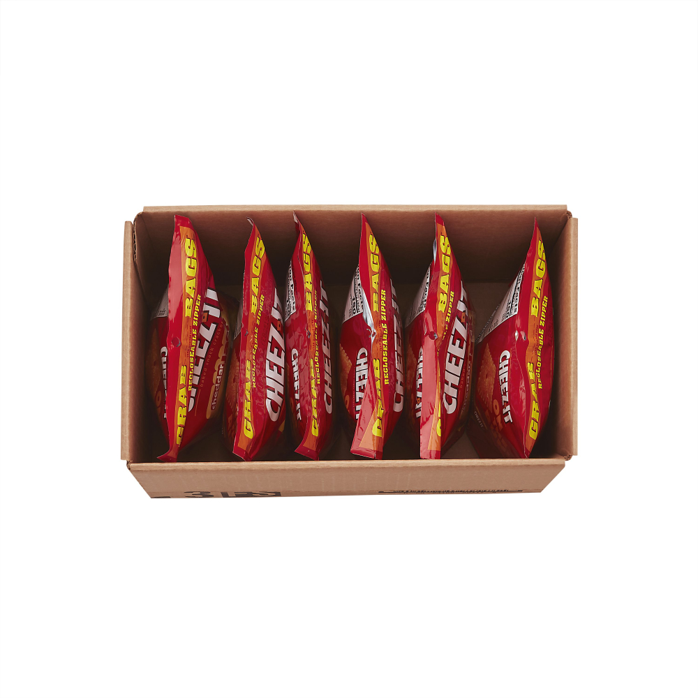 Cheez-It Cheddar Jack Crackers - 7 oz. grab bag, 6 per case