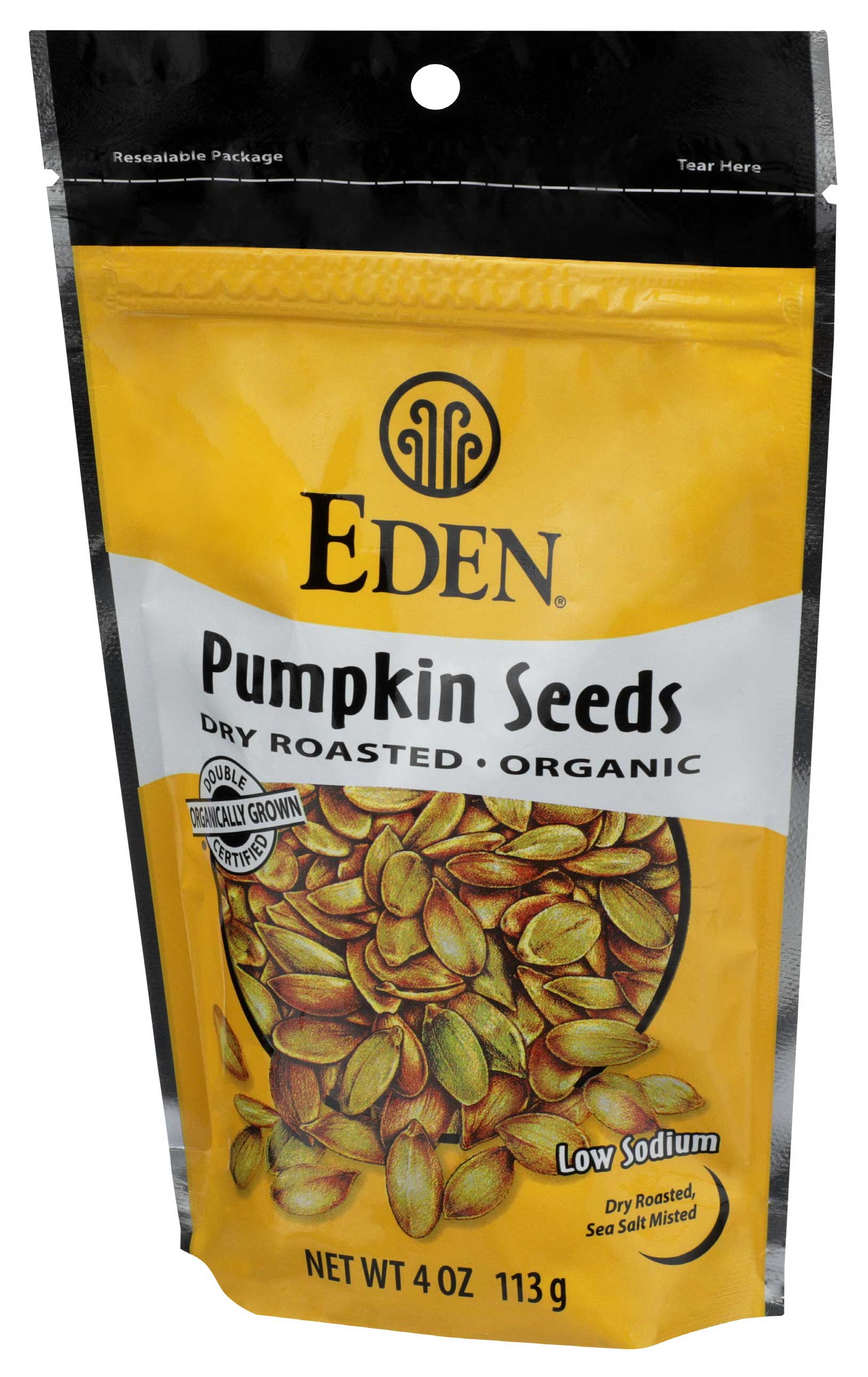 Eden Foods Organic Dry Roasted And Salted Pumpkin Seed, 4 Ounce -- 15 Per Case