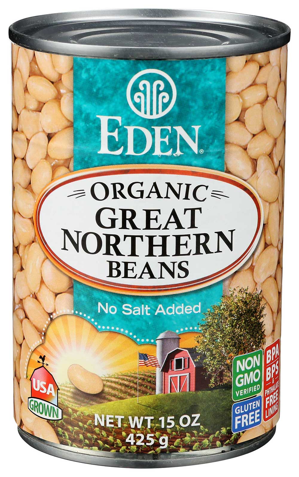Eden Foods Organic Great Northern Bean, 15 Ounce -- 12 Per Case