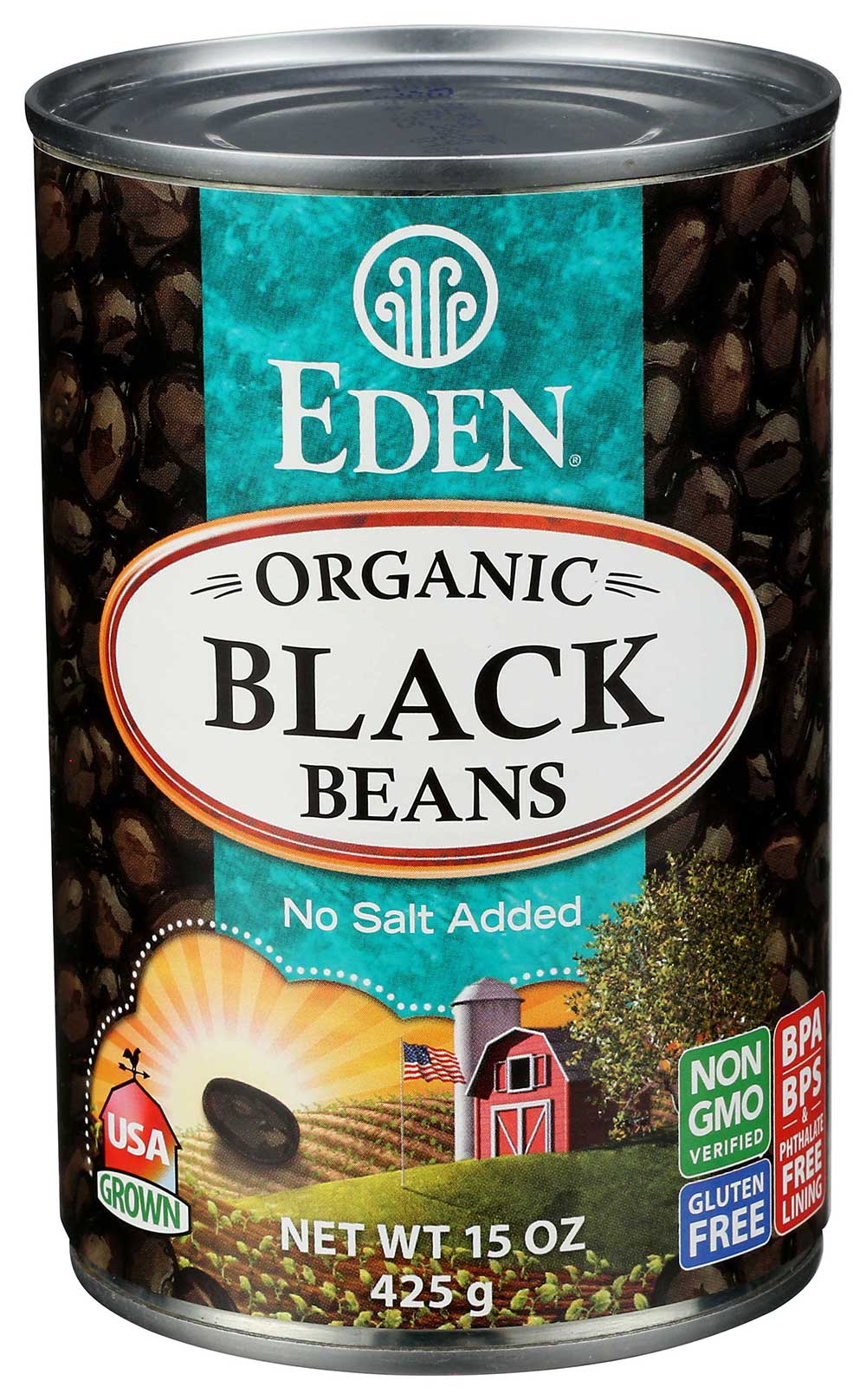 Eden Foods Organic Black Beans, 15 Ounce -- 12 Per Case