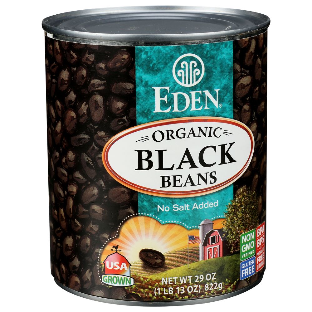 Eden Foods Organic Black Beans, 29 Ounce -- 12 Per Case