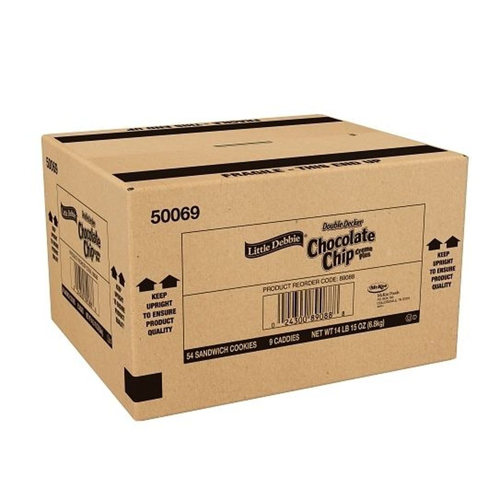 Little Debbie Double Decker Chocolate Chip Cream Pie, 4.4 Ounce -- 9 Per Case