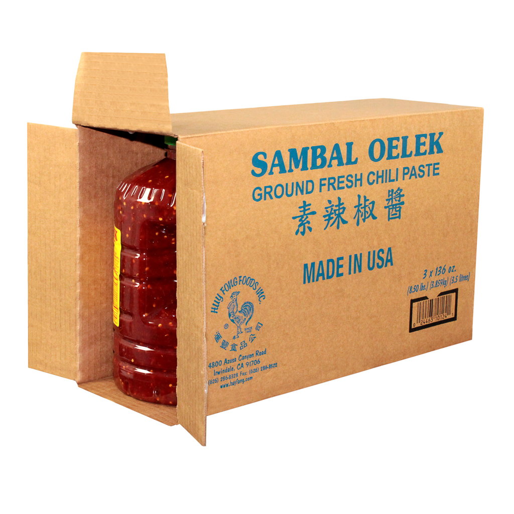 Huy Fong Sambal Oelex Ground Fresh Chili, 1 Gallon -- 3 Per Case