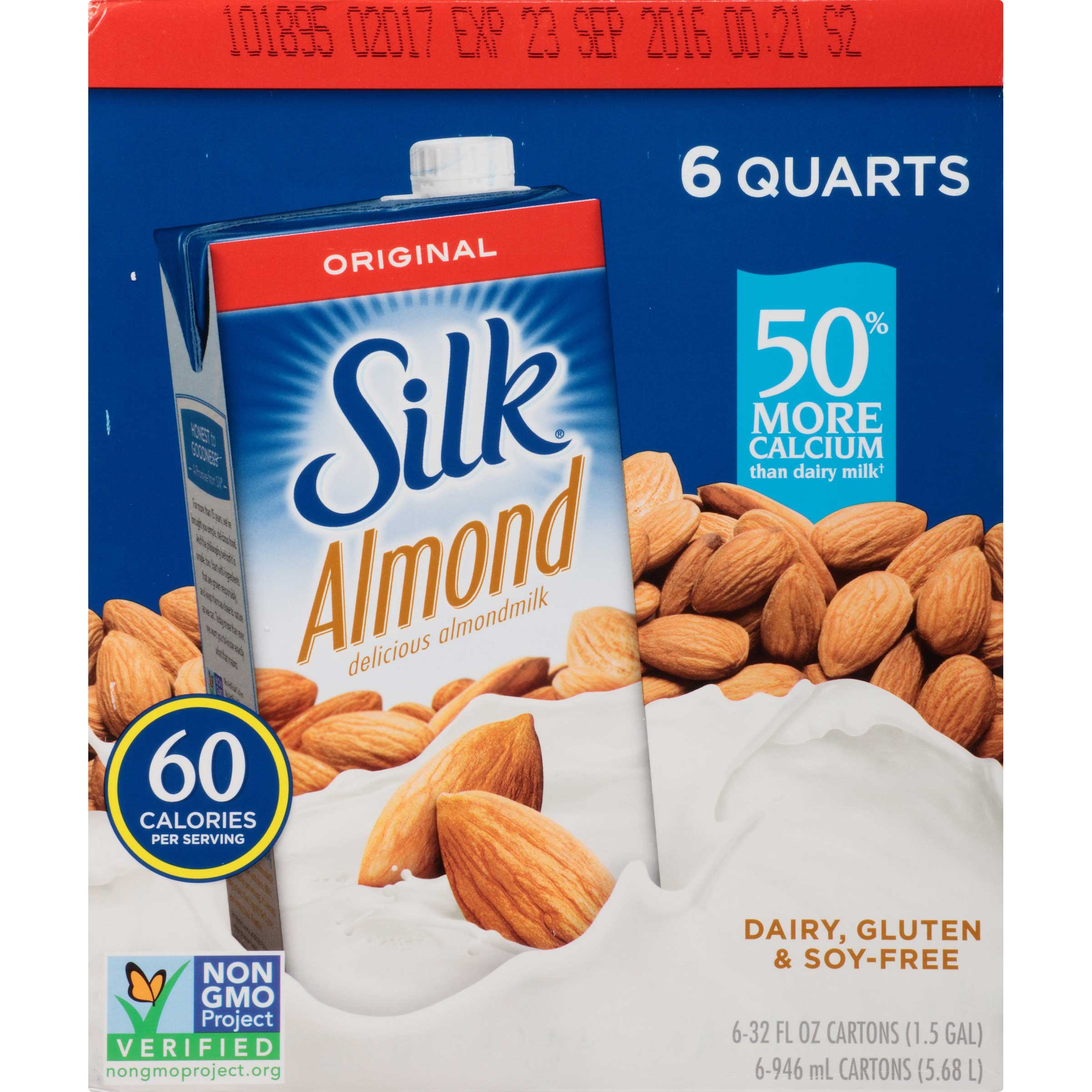 Silk Original Pure Almond Milk, 32 Ounce -- 6 Per Case