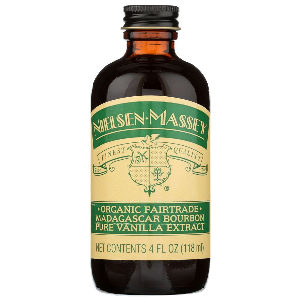 Nielsen Massey Organic Fairtrade Madagascar Bourbon Pure Vanilla Extract, 4 Fluid Ounce -- 8 Per Case