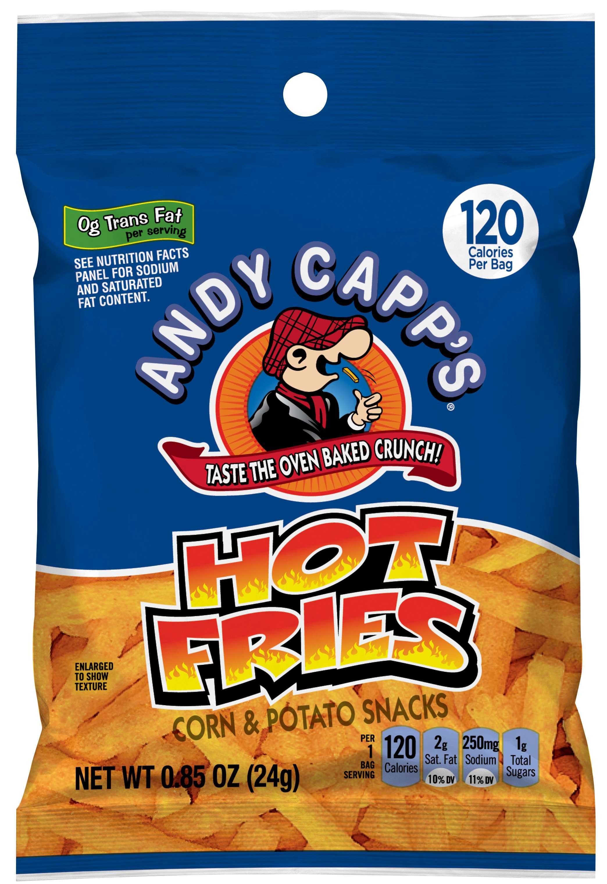 Andy Capp Hot Fries, 0.85 Ounce Bag -- 72 per case