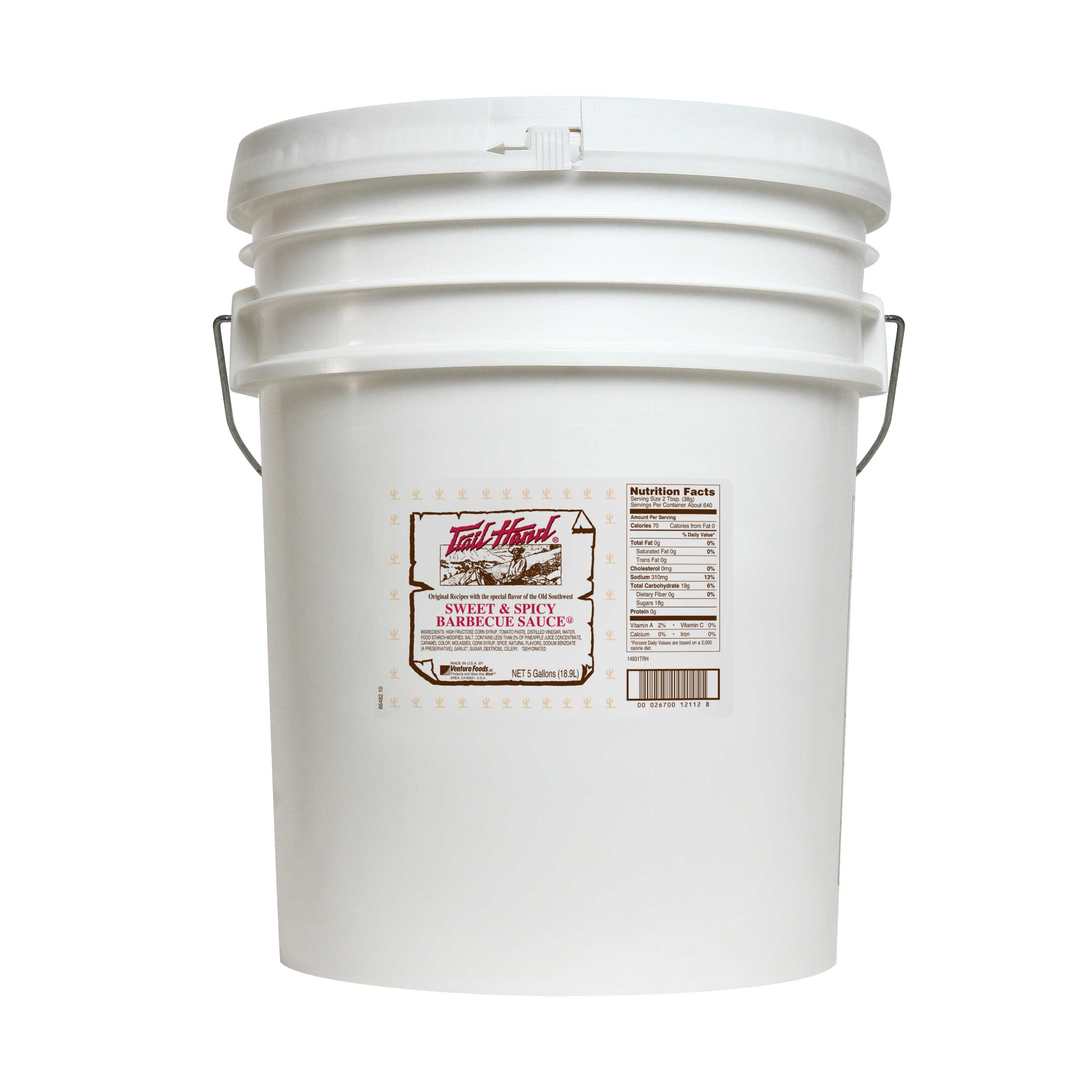 Sauce Craft Sweet And Spicy Barbeque Sauce, 5 Gallon
