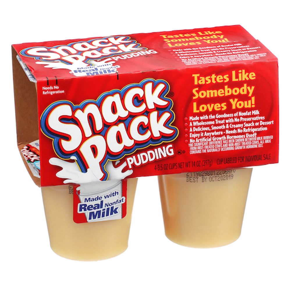 Snack Pack Fat Free Vanilla Pudding, 3.5 Ounce -- 48 Per Case