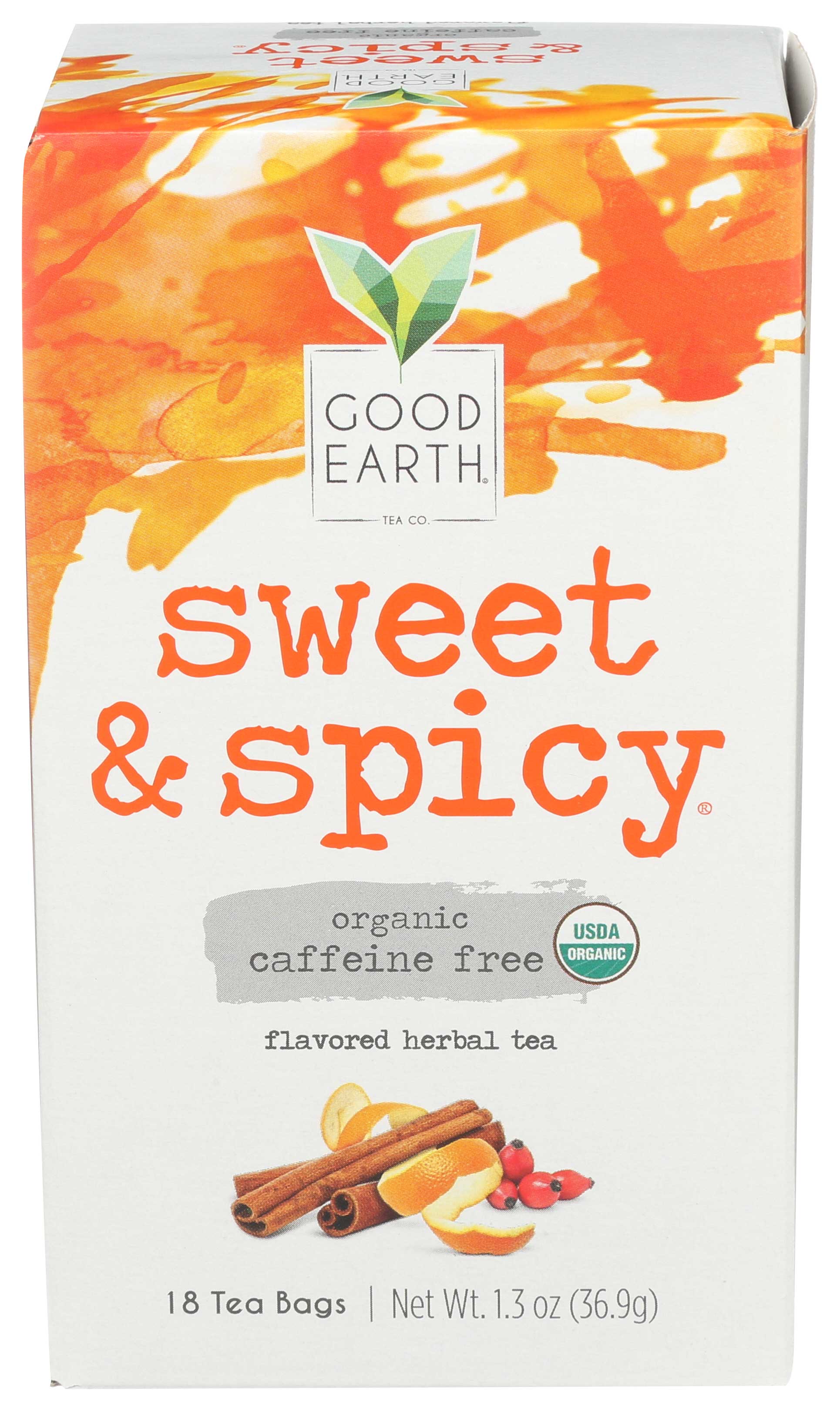 Good Earth Products Organic Original Sweet And Spicy Herbal Tea, 1.3 Ounce -- 6 Per Case