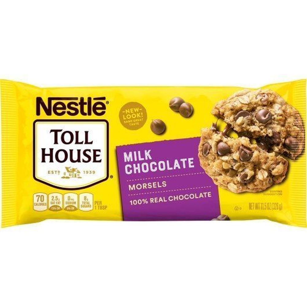 Toll House Milk Chocolate Morsels, Display, 11.5 Ounce -- 24 Per Case