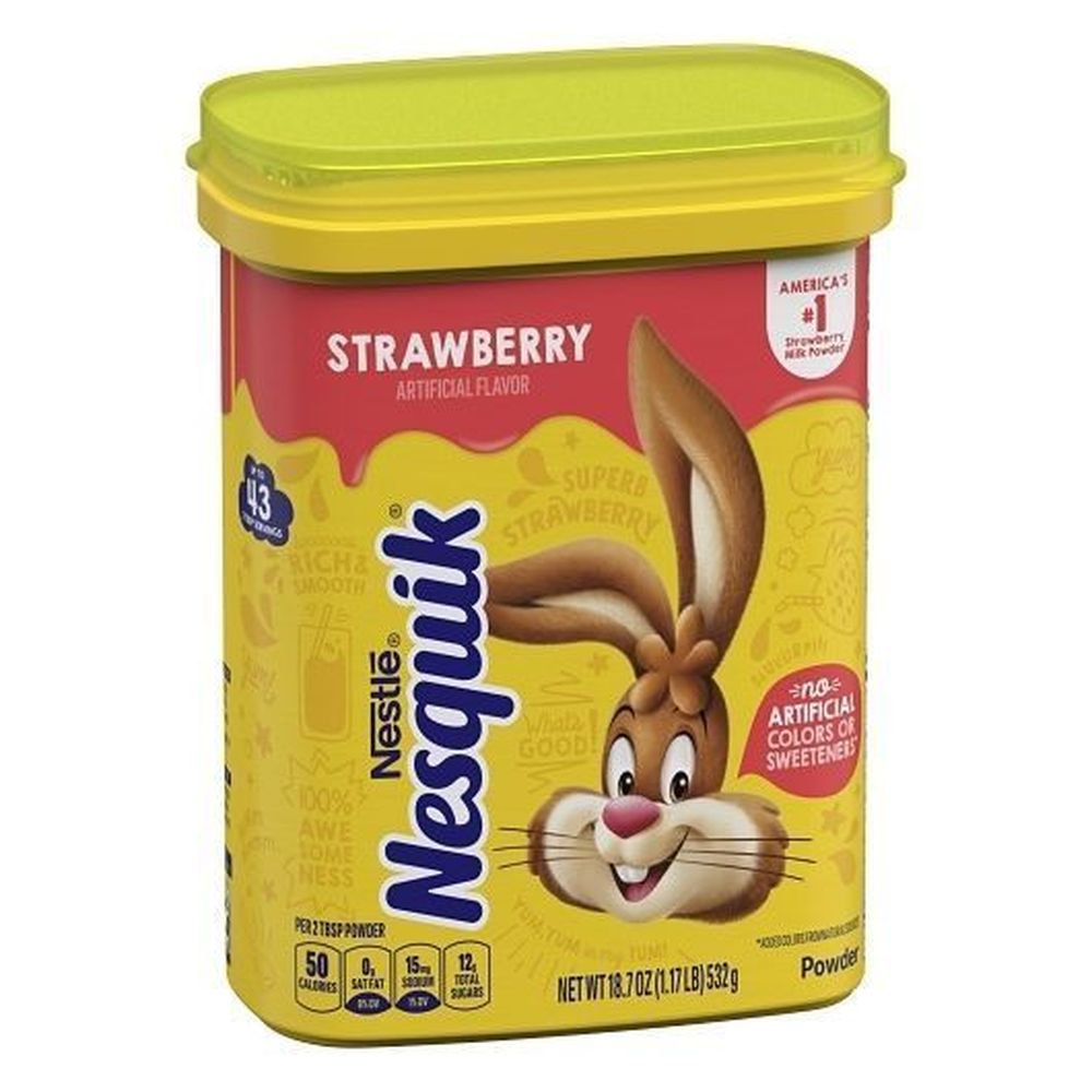 Nesquik Strawberry Powder, 18.7 Ounce -- 6 Per Case