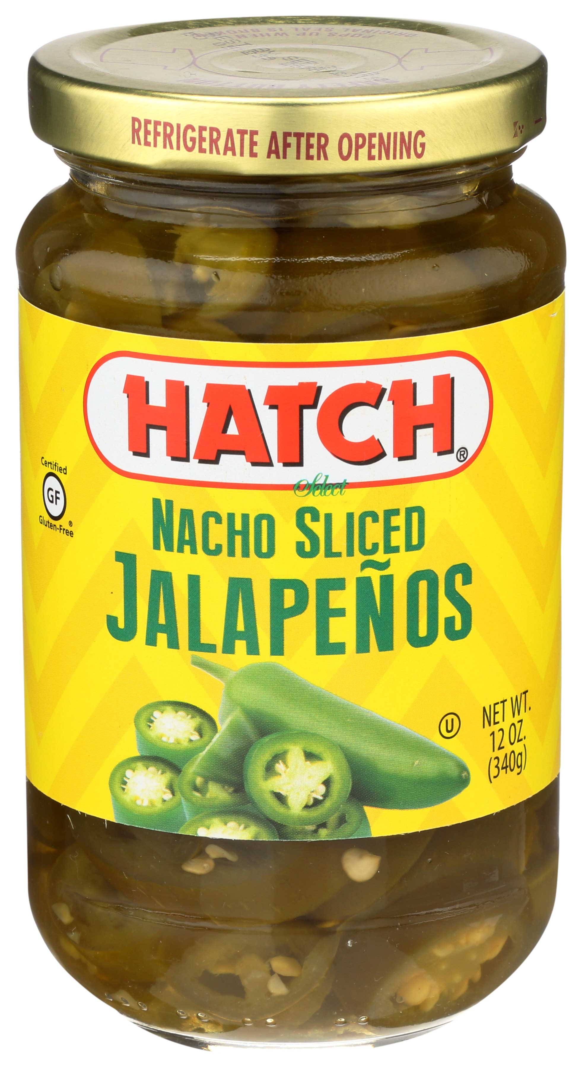 Hatch Chili Nacho Sliced Jalapenos, 12 Ounce -- 12 Per Case