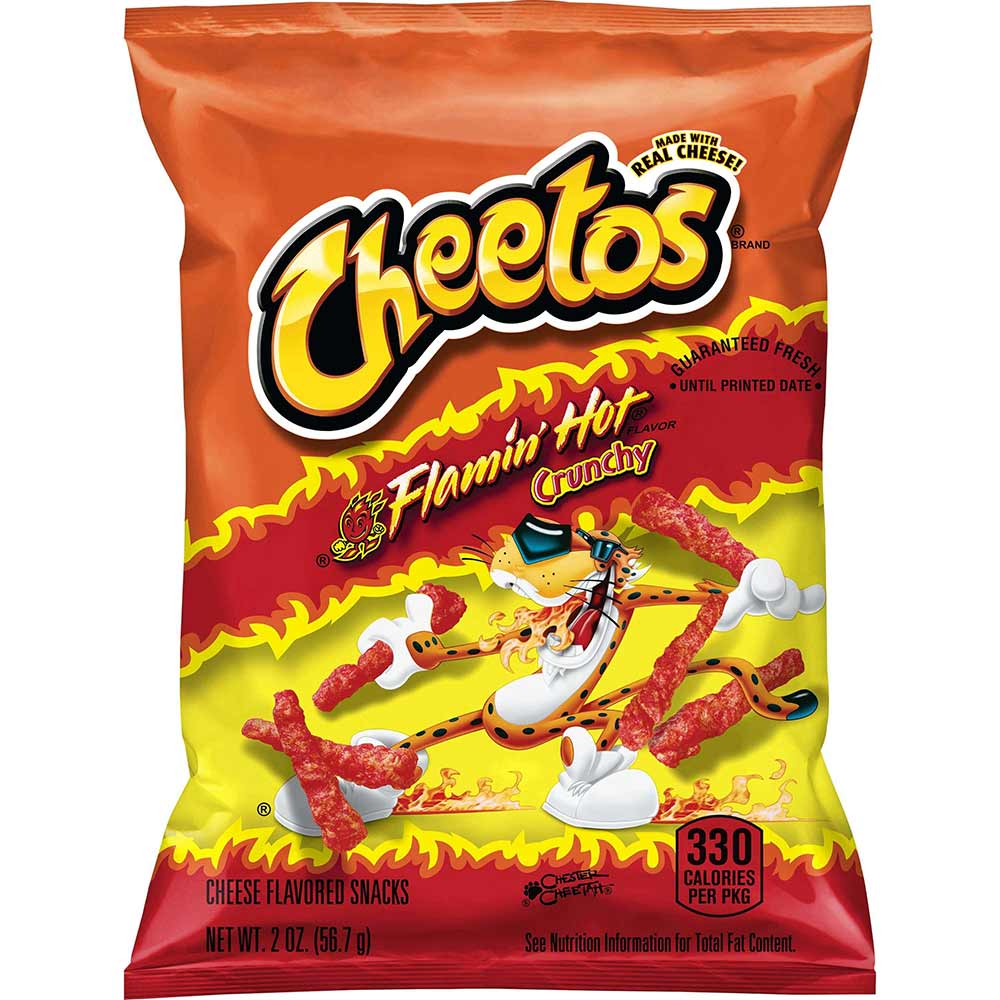 人気デザイナー Cheetos Crunchy Flamin Hot Cheese Flavored Snacks Case その他 加工食品