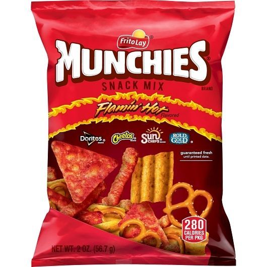 Munchies Flamin Hot Snack Mix, 2 Ounce -- 64 Per Case