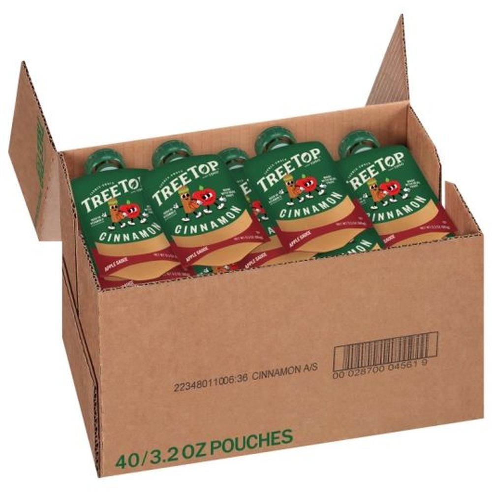Tree Top Cinnamon Apple Sauce, 3.2 Ounce -- 40 Per Case