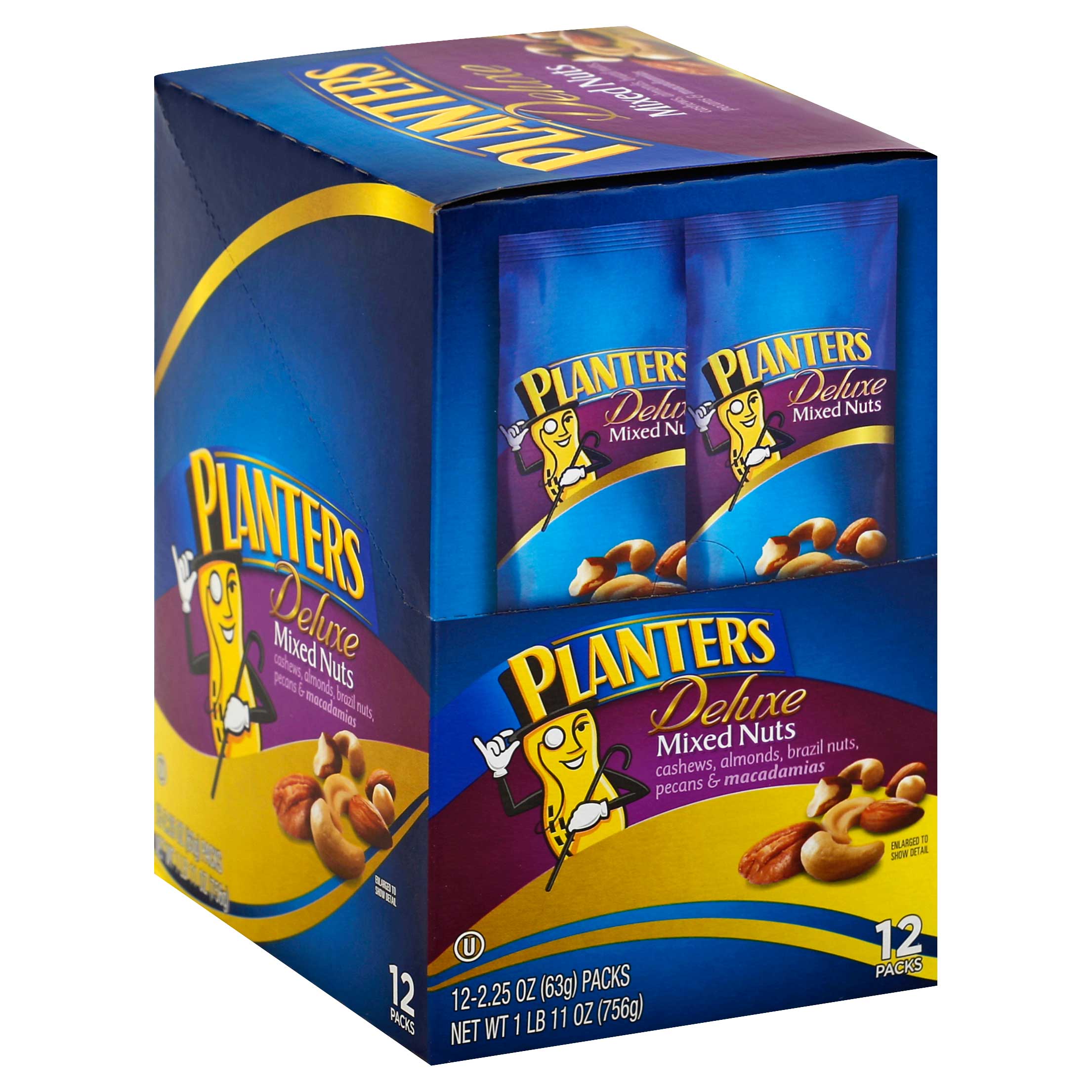 Planters Deluxe Mixed Nut, 2.25 Ounce -- 72 per case.
