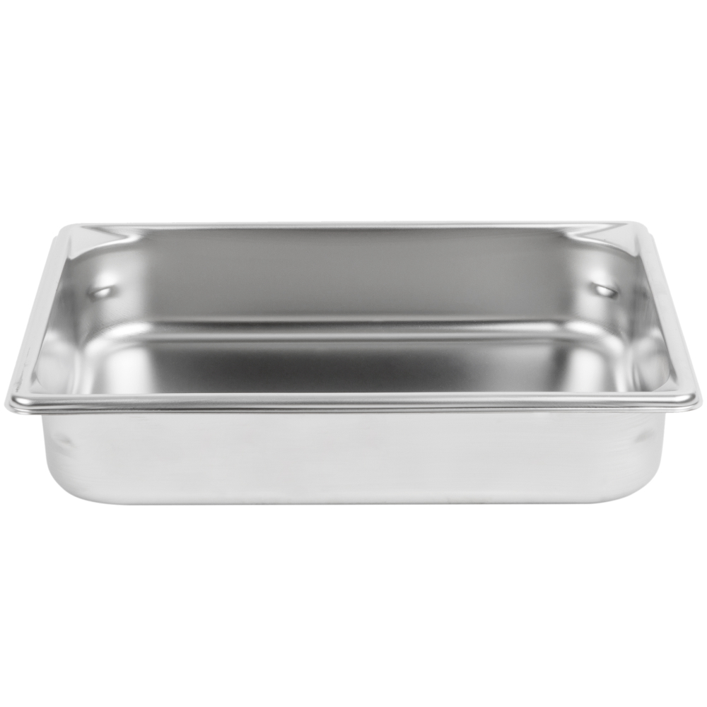 Vollrath Super Pan Ii Stainless Steel Steam Table Pans,18-8 Stainless Steel,half Size,dimensions 20 3/8 X 12 3/4 Inches,capacity 4.1 Ltrs