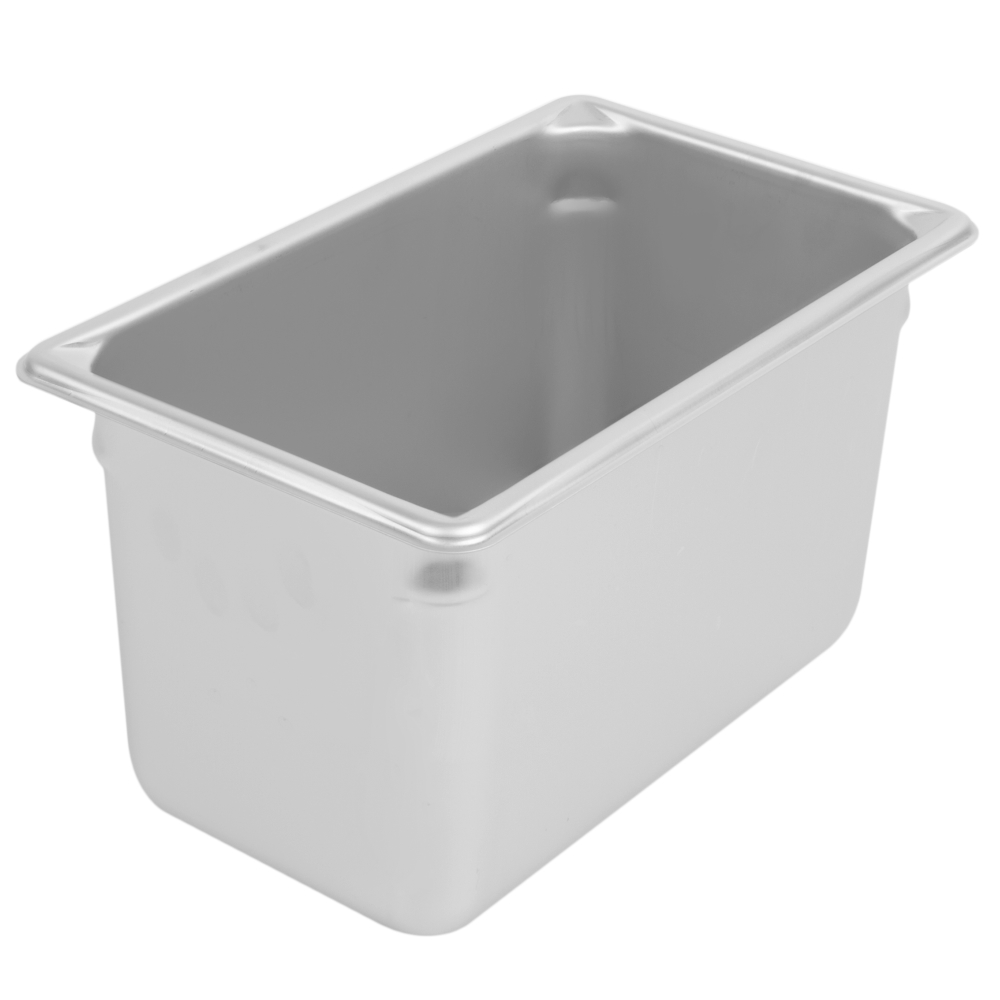 Vollrath Super Pan Ii Stainless Steel Steam Table Pans,18-8 Stainless Steel,one Fourth Size,dimensions 6 3/8 X 10 3/8 Inches,capacity 4.3 Ltrs
