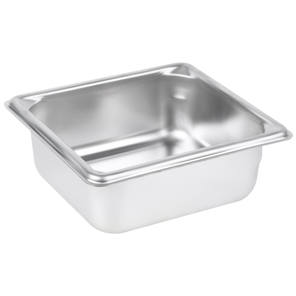 Vollrath Super Pan Ii Stainless Steel Steam Table Pans,18-8 Stainless Steel,one Sixth Size,dimensions 6 7/8 X 6 1/4 Inches,capacity 1.1 Ltrs