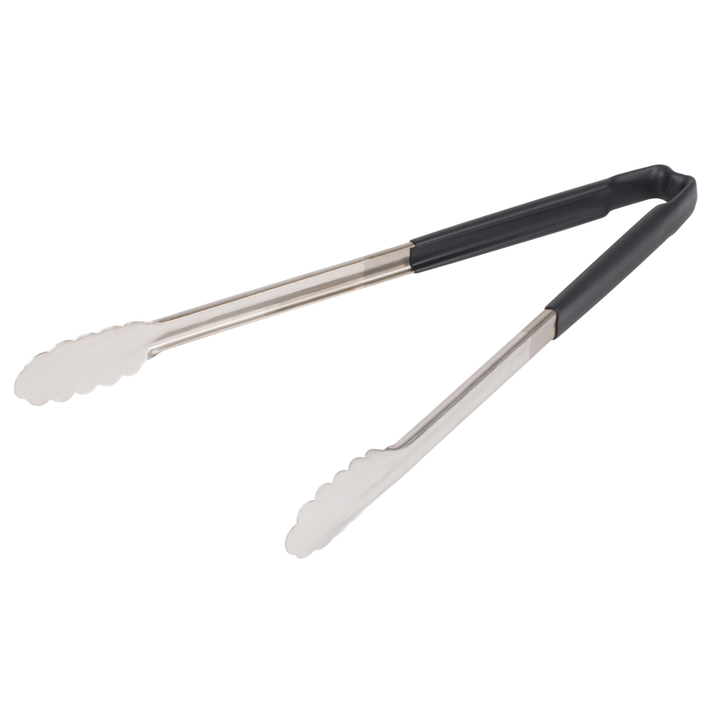 Vollrath Scalloped/utility One Piece Black Color Coded Kool Touch Tong, 16 Inch