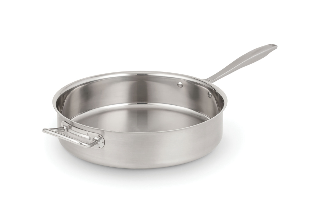 Vollrath Intrigue Stainless Steel Saute Pan, 91/2 Quart Capacity