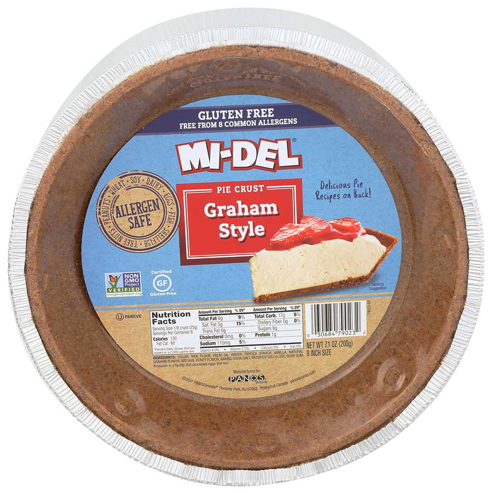 Mi-del Graham Style Pie Crust, 7.1 Ounce -- 12 Per Case