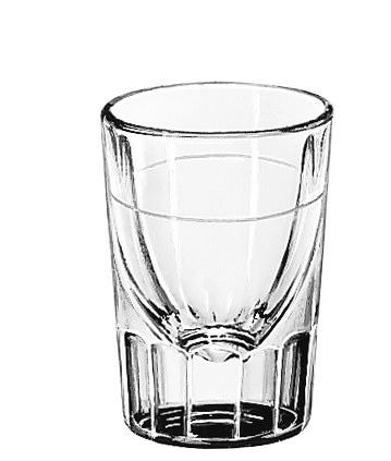 Libbey 5135/s0617 Fluted Lined Whiskey Glass, 1.25 Ounce -- 48 Per Case