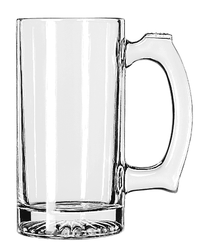 Libbey 5273 Glass Beer Mug, 12.5 Ounce Clear -- 12 Per Case