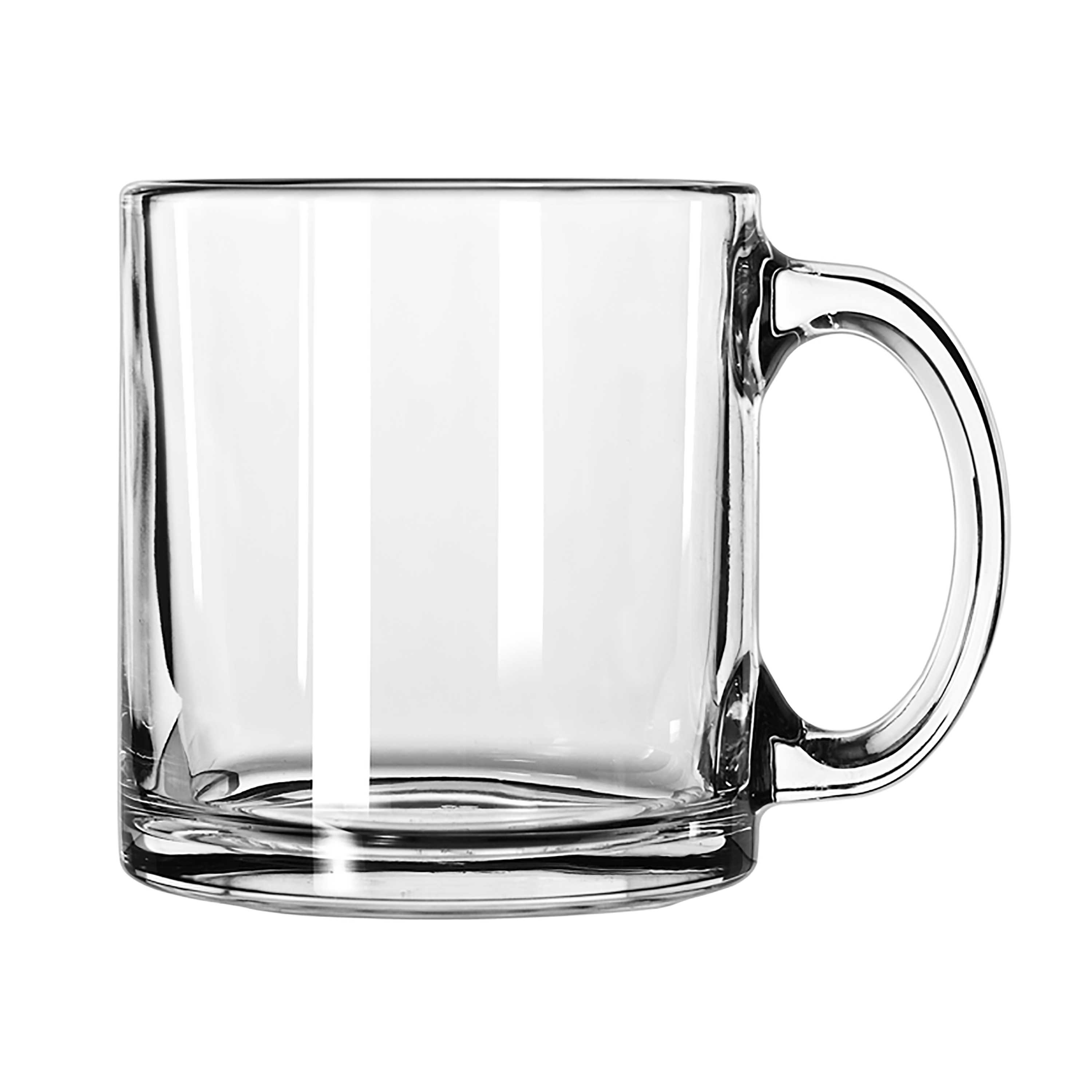 20 oz clear glass coffee mugs store