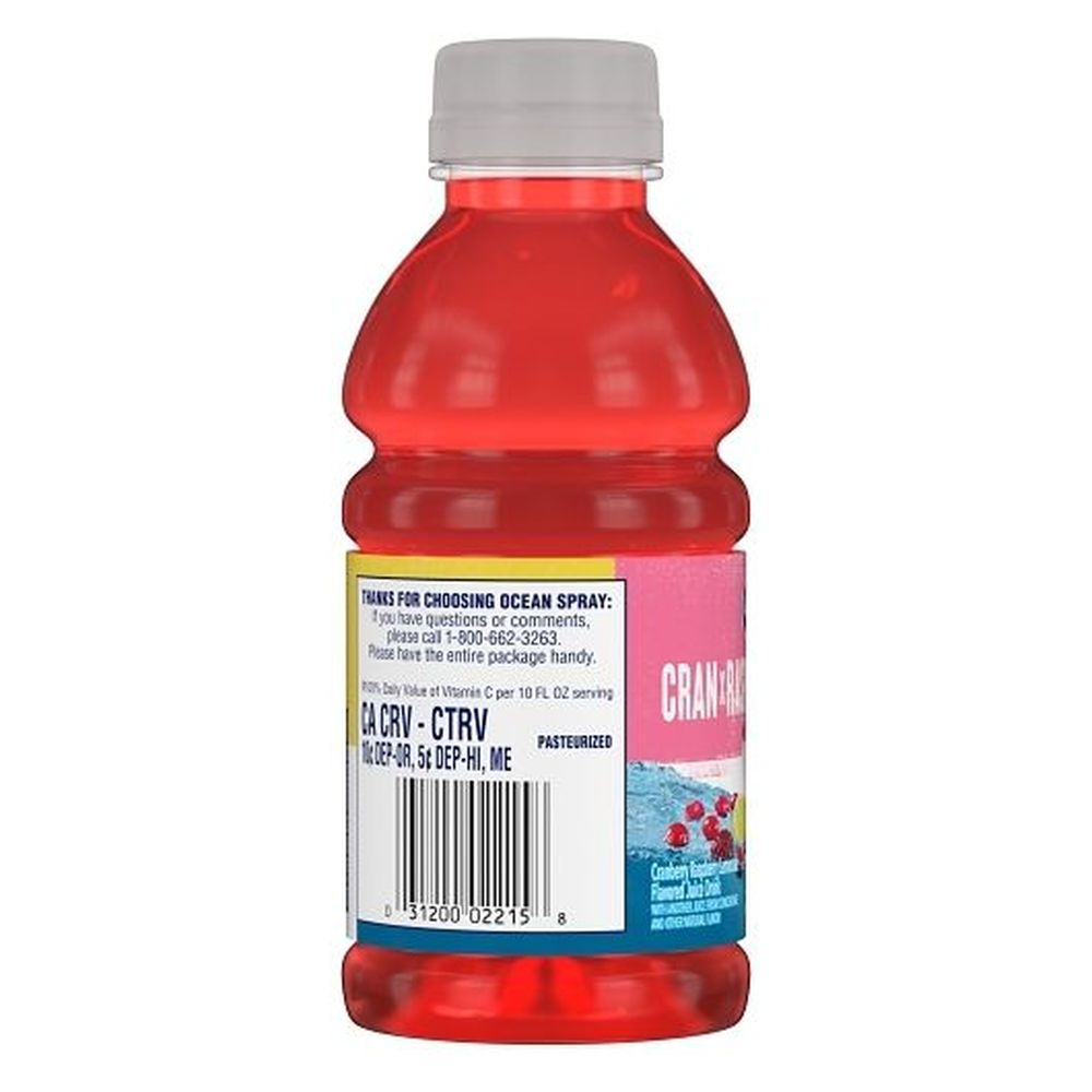 Ocean Spray Cranberry Raspberry Lemonade Juice, 10 Fluid Ounce -- 24 ...