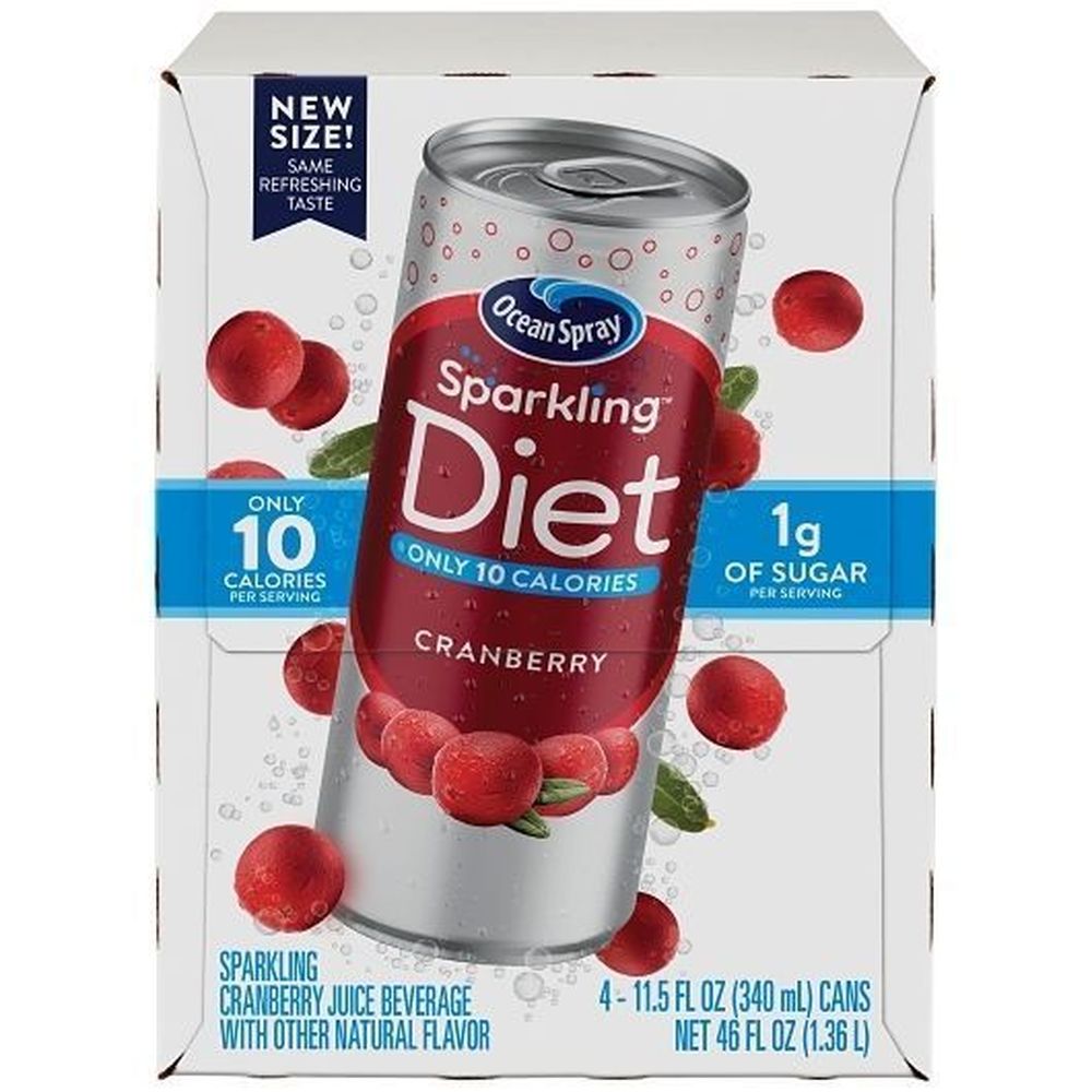 Ocean Spray Diet Sparkling Cranberry Juice, 11.5 Fluid Ounce -- 24 Per Case