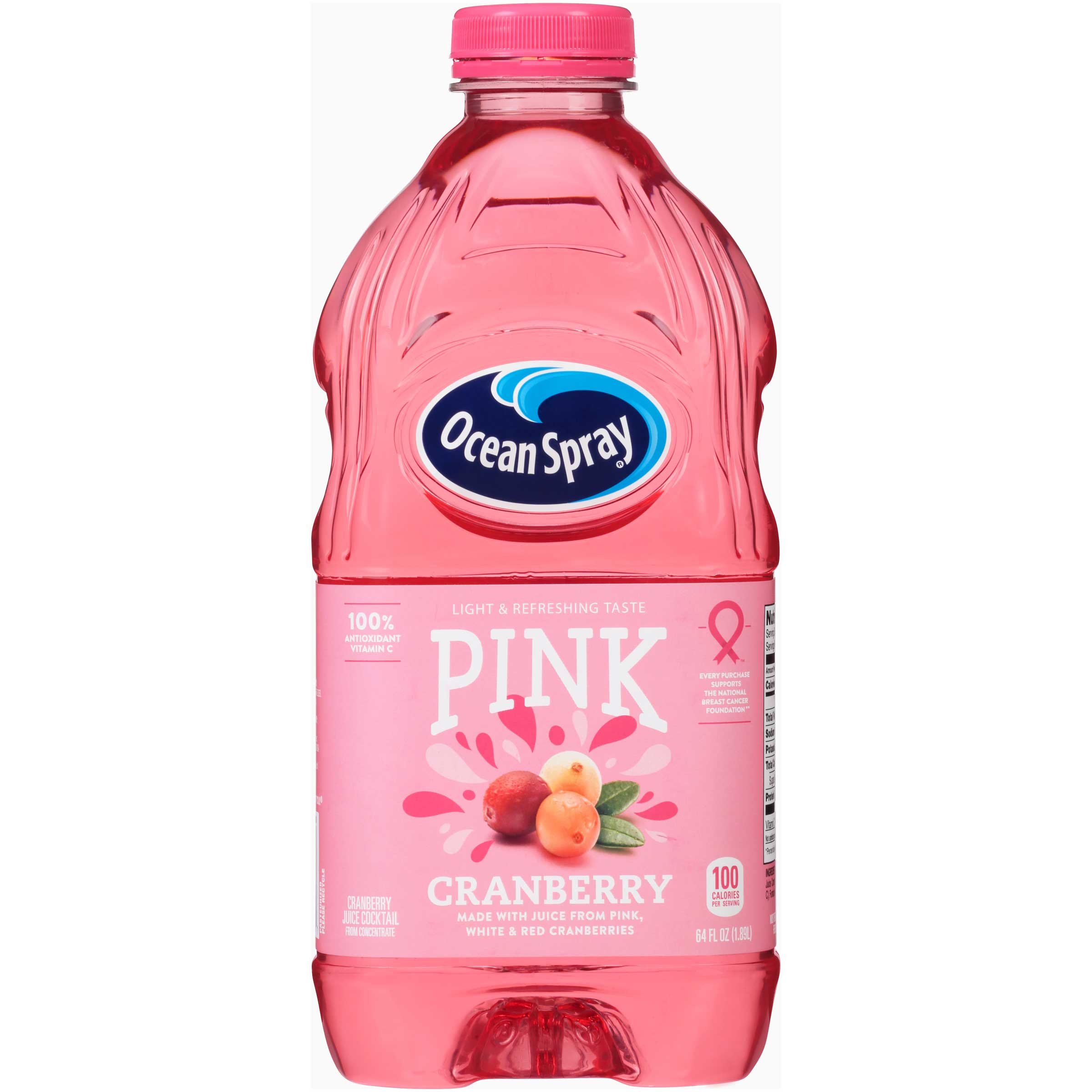 Ocean Spray Pink Cranberry, 64 Fluid Ounce -- 8 Per Case