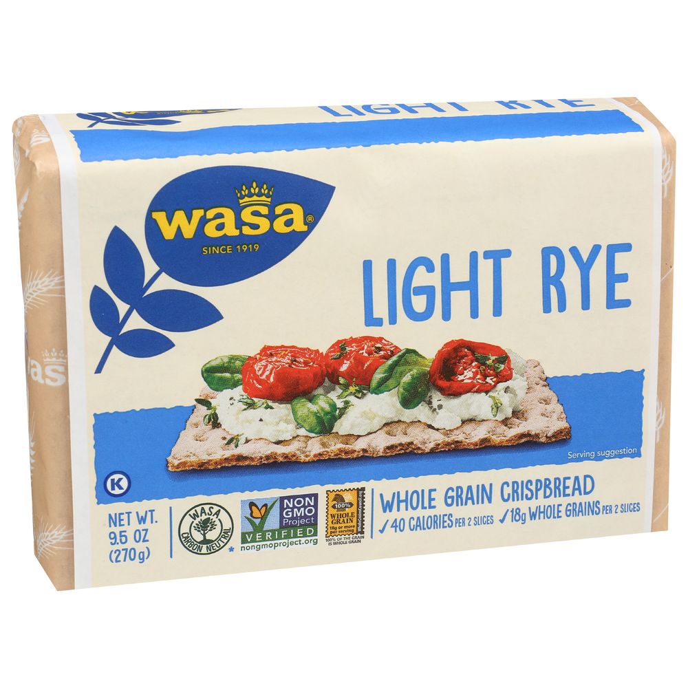 Wasa Light Rye Crisp Brd, 9.5 Ounce -- 12 Per Case