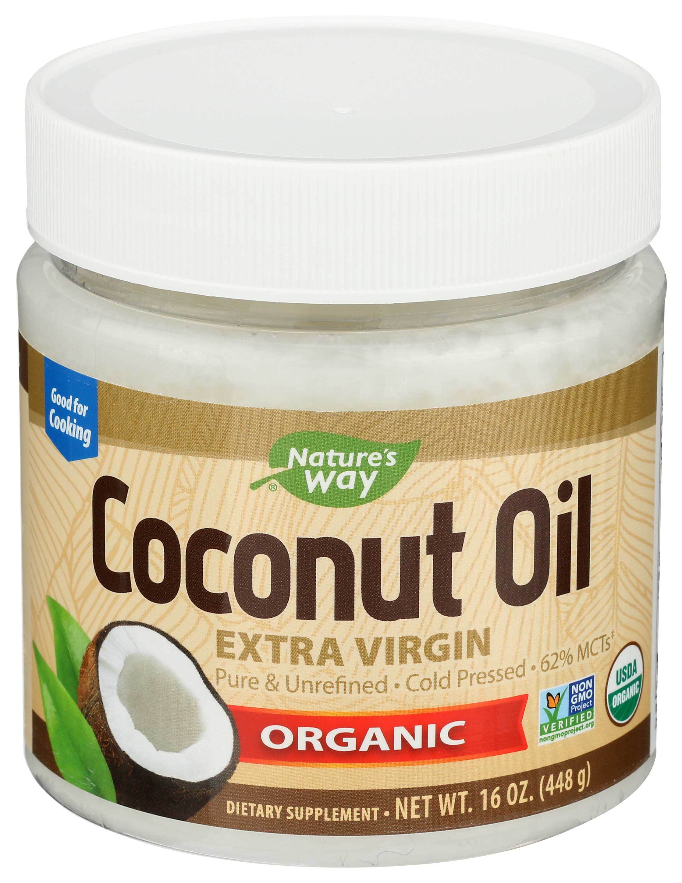 Natures Way Organic Extra Virgin Coconut Oil, 16 Ounce