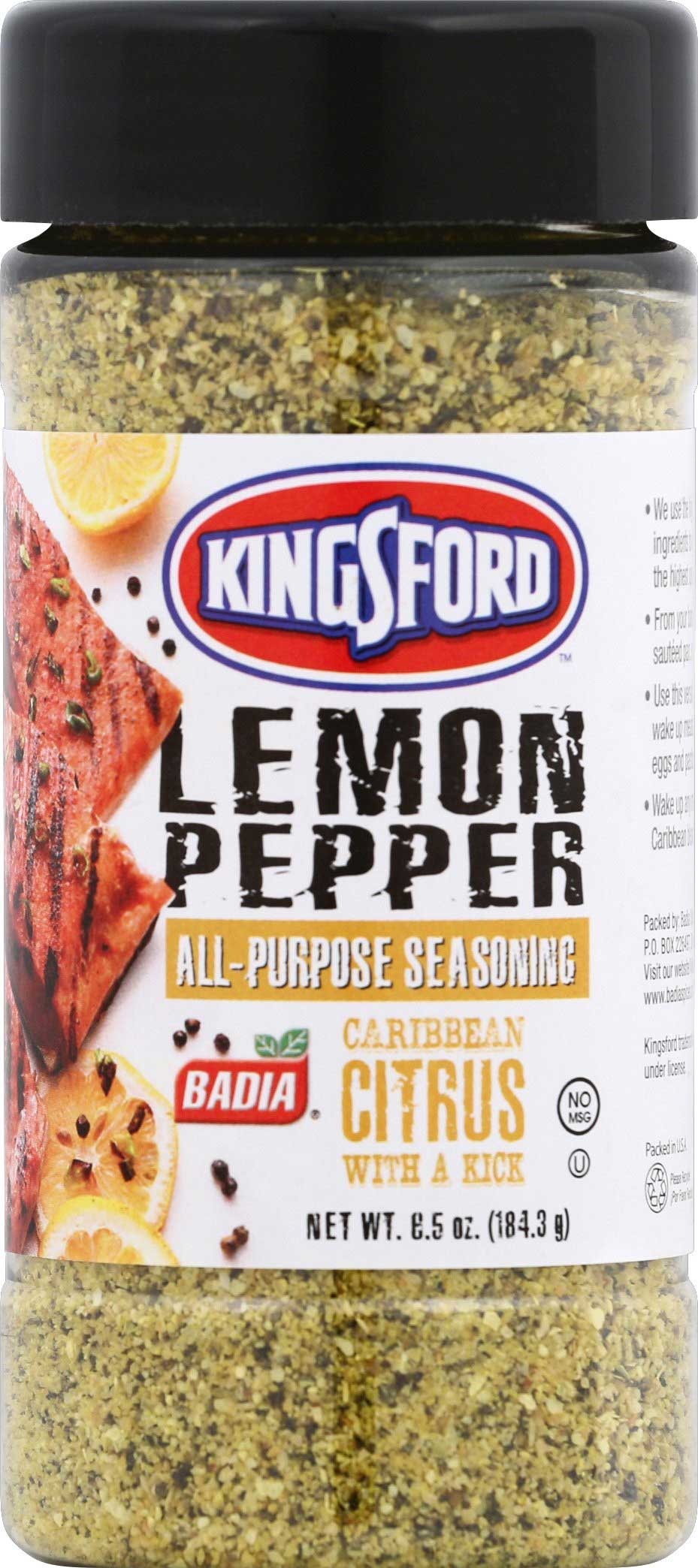 Kingsford Lemon Pepper Seasoning, 6.5 Ounce -- 6 Per Case