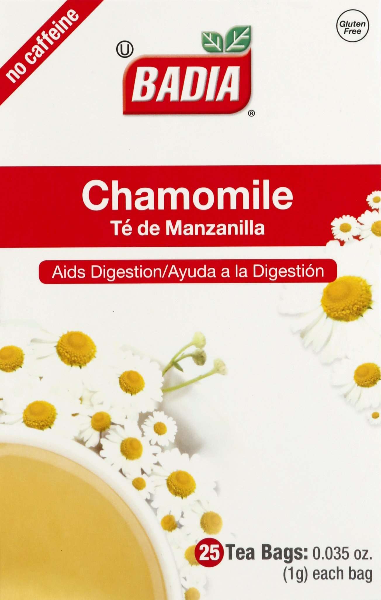 Badia Chamomile Tea, 25 Tea Bags Count -- 100 Per Case