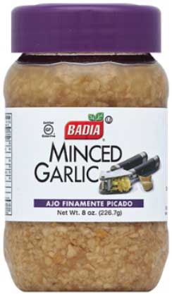Badia Minced Garlic In Water, 8 Ounce -- 12 Per Case