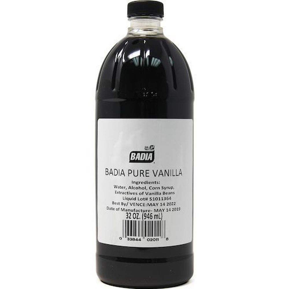 Badia Pure Vanilla Extract, 1 Quart -- 6 per case