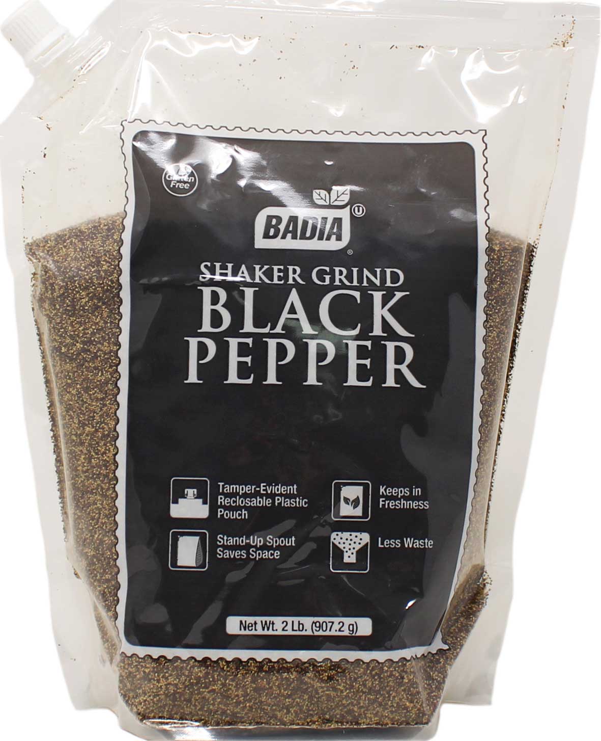 Badia Shaker Grind Black Pepper, 2 Pound Bottle -- 8 Per Case