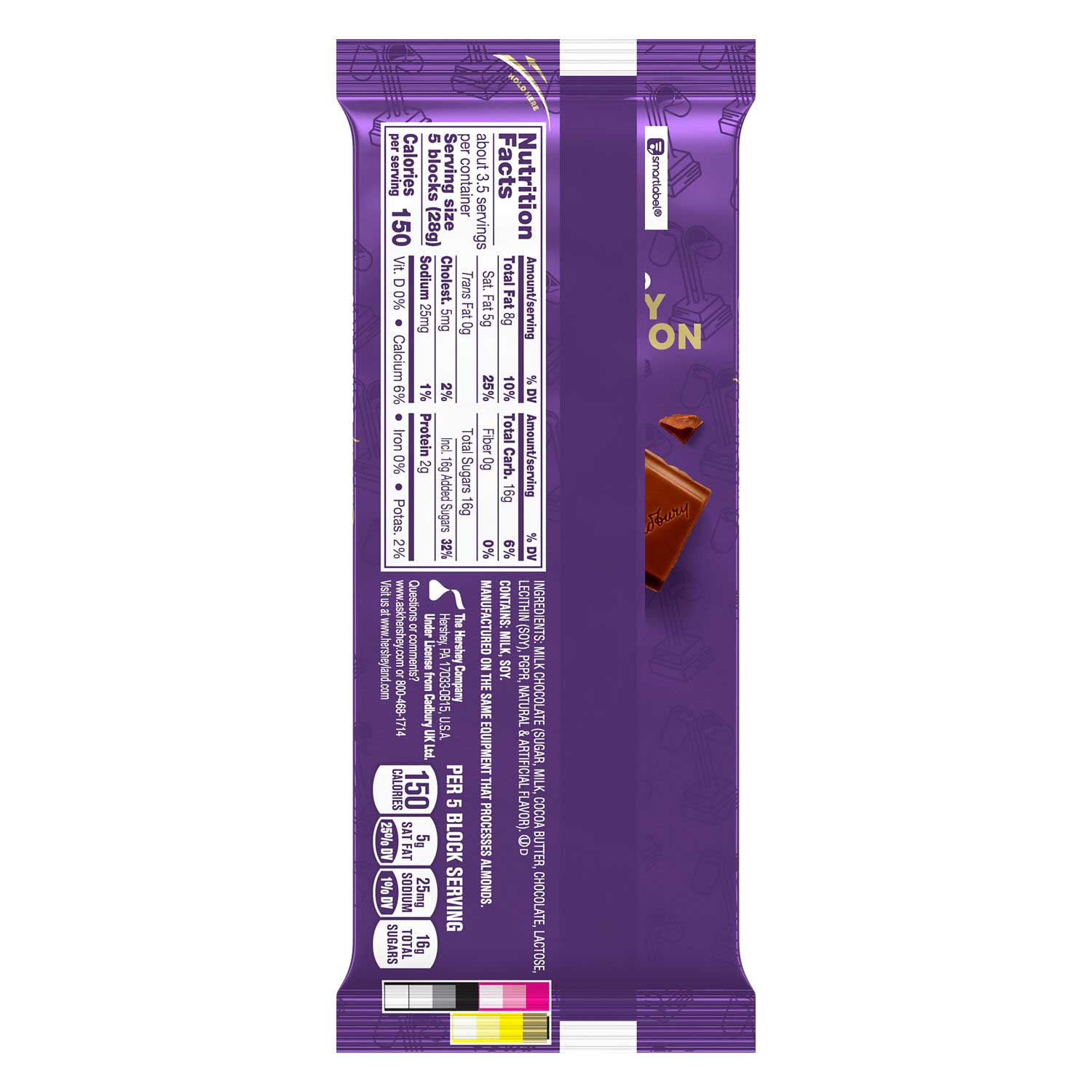 Cadbury Dairy Milk Chocolate Bar, 3.5 Ounce -- 14 Per Case
