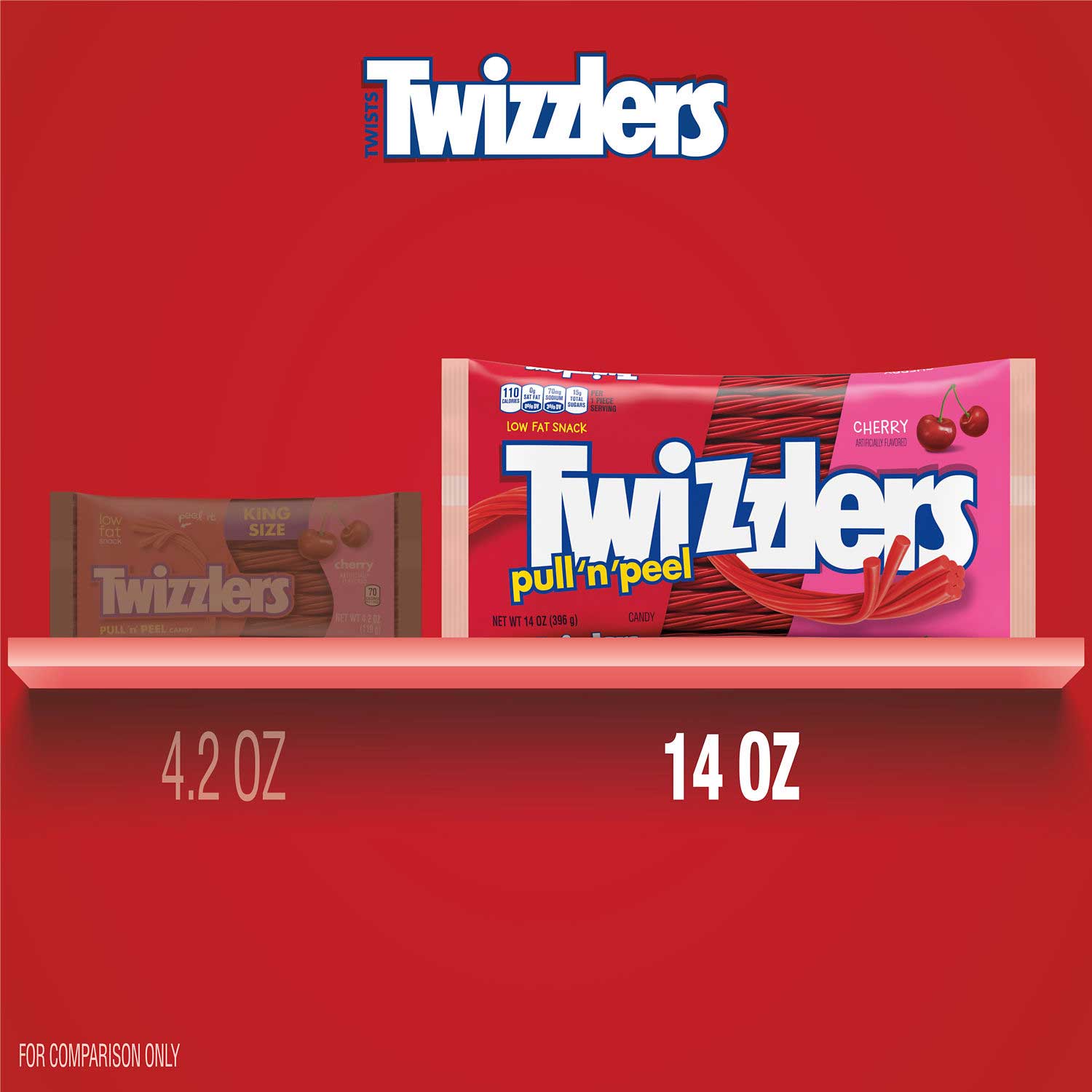 セブンイレブン 冬ギフト カタログ Flavored Cherry Peel N Pull Twizzlers Candy Bag Laydown - その他多肉植物