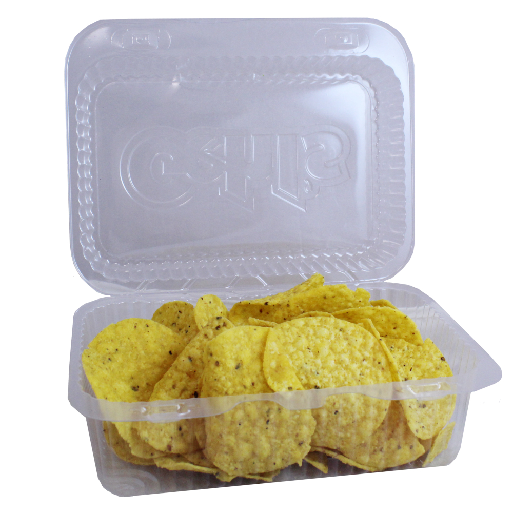 Gehls Tortilla Chips with Plastic Tray - 3 oz. bag, 30 per case