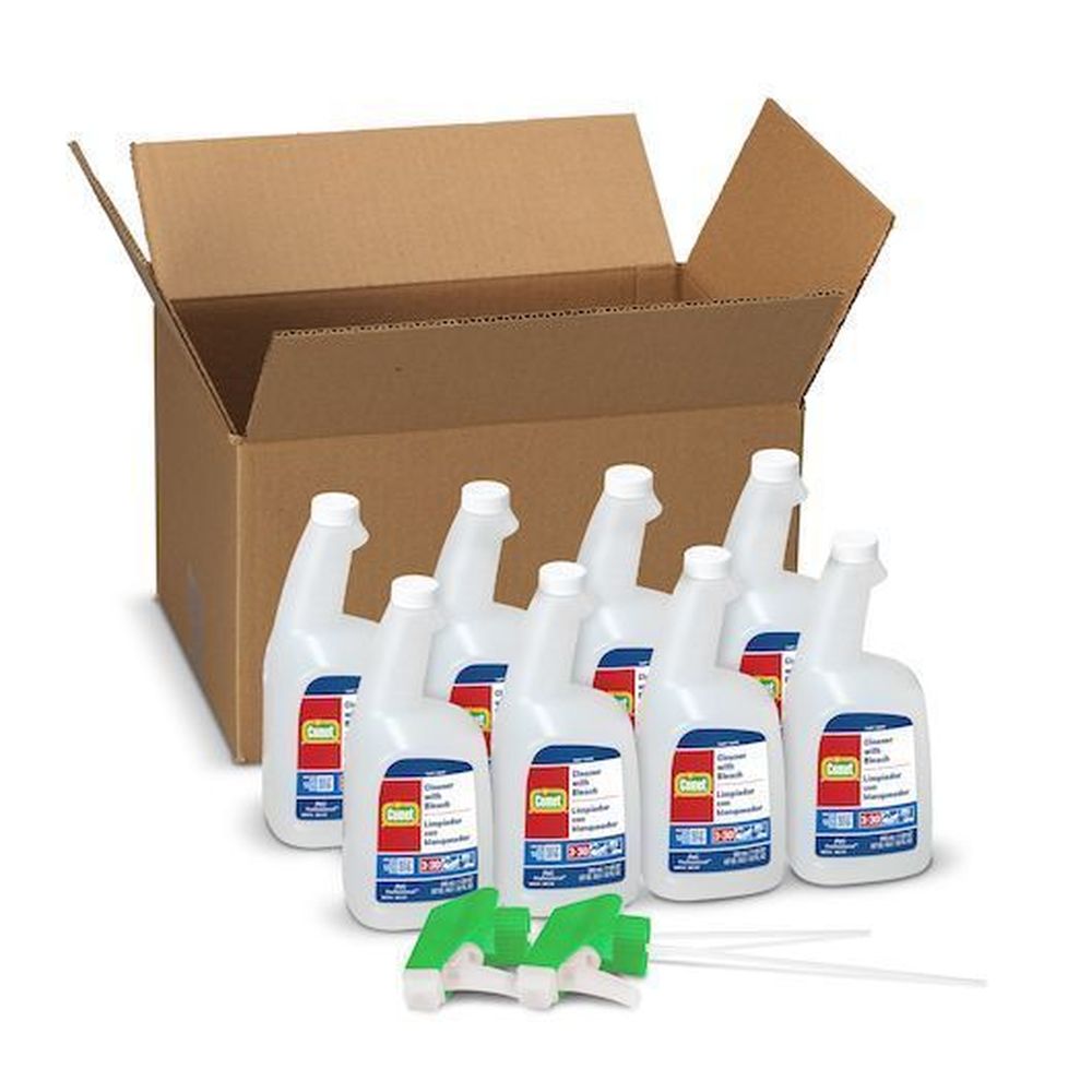 Comet Professional Cleaner With Bleach Liquid, 32 Ounce Spray Bottle -- 8 Per Case